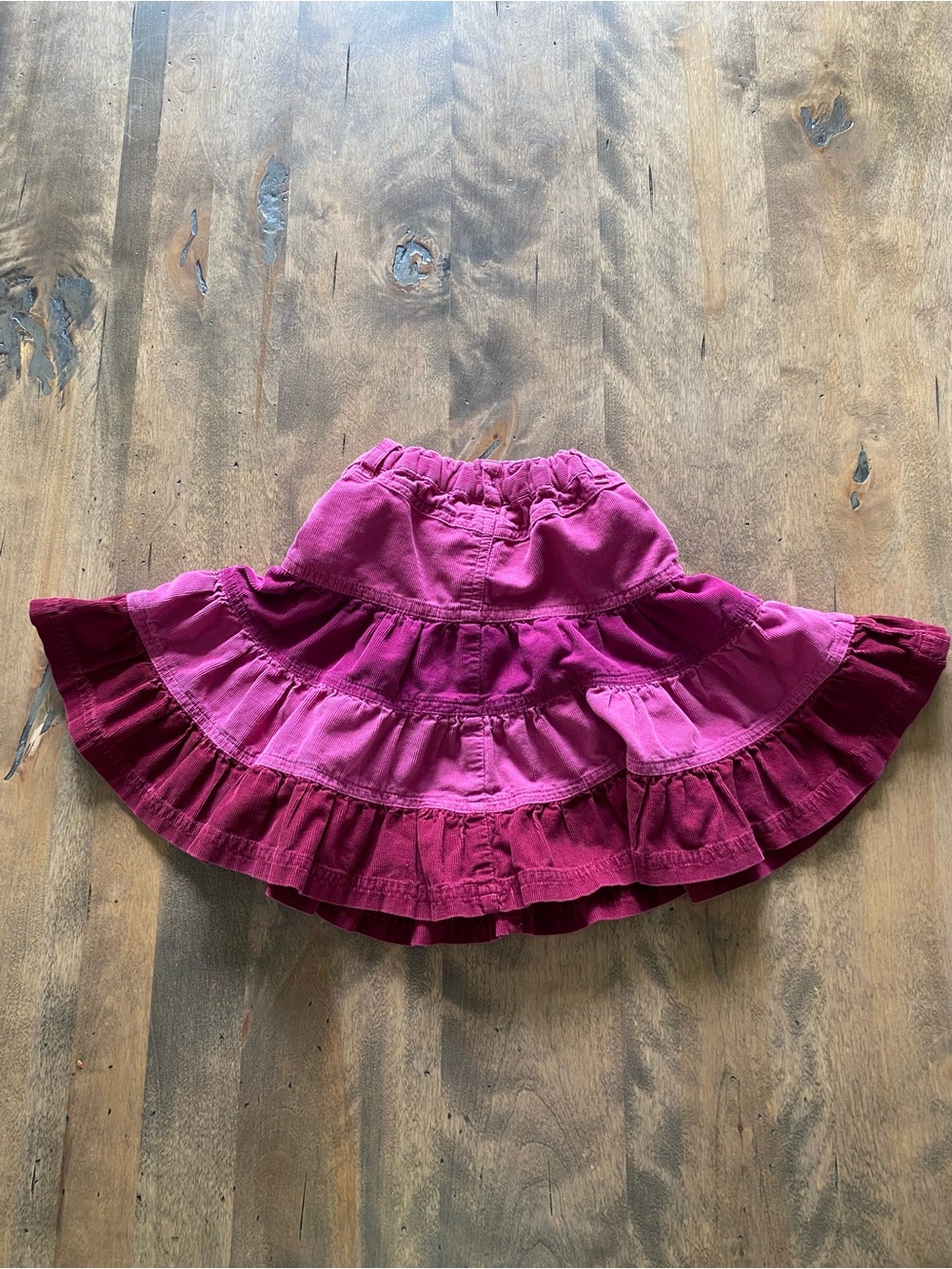 The Children's Place Magenta Tiered Ruffle Skirt